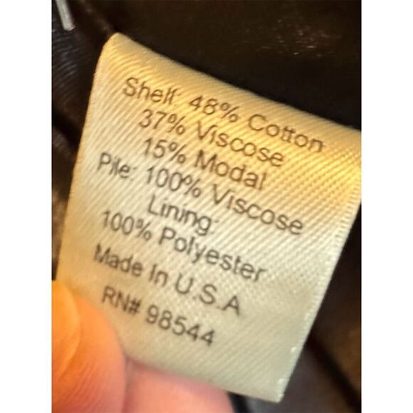 Beth Bowley Vintage Women's Black Velvet Overcoat Faux Fur Collar Size 4 - Picture 9 of 11